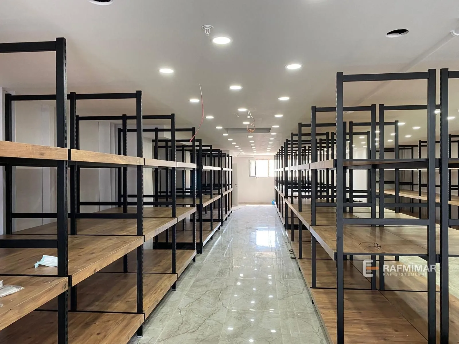 Hafif rack modern depo rafı